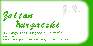 zoltan murgacski business card